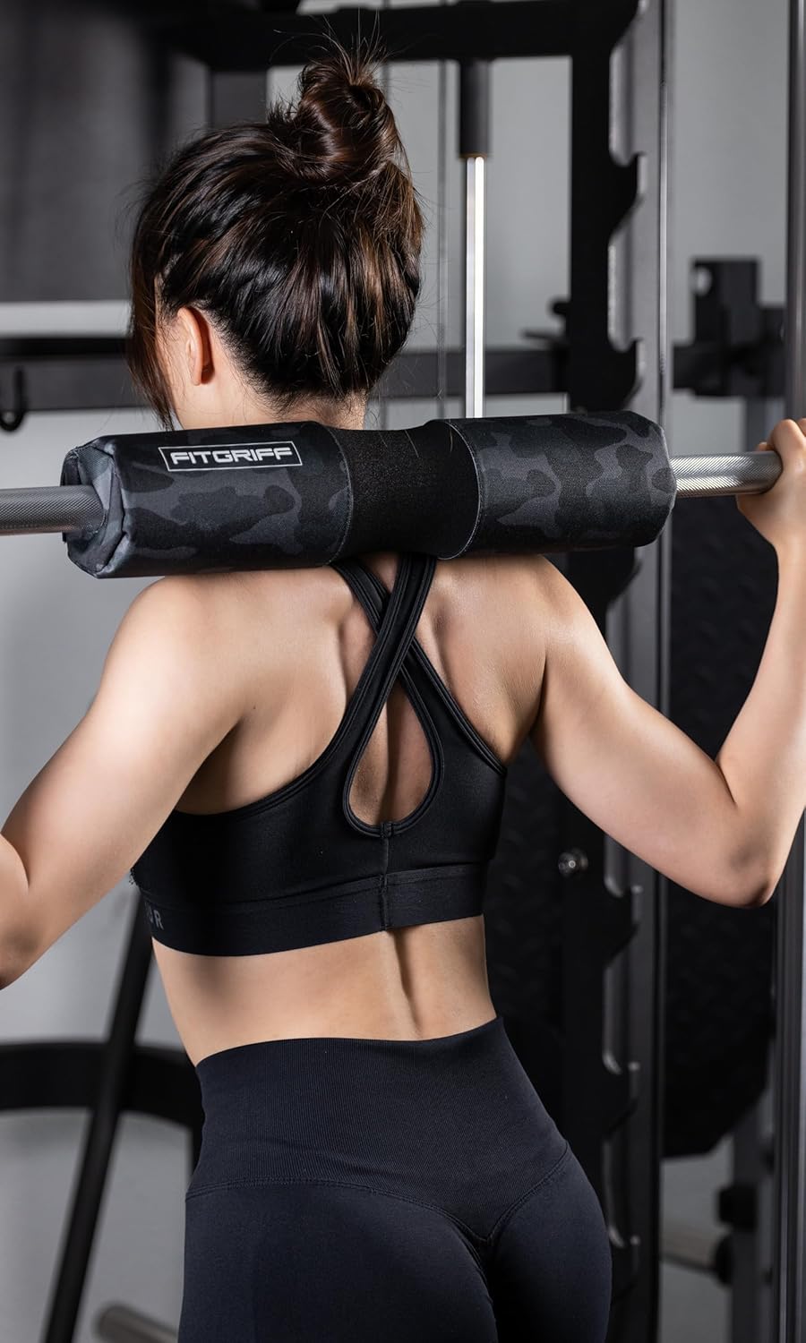 Langhantel Polsterung für Squats & Hip Thrusts, Camo-Black