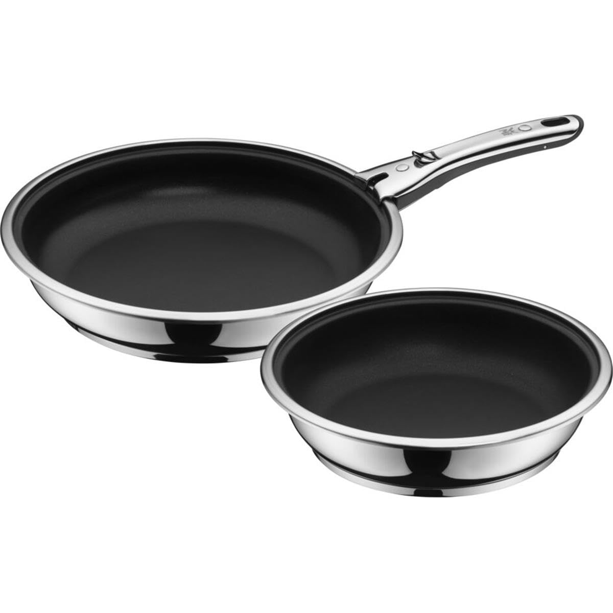 Compact Cuisine Topf-Set, 3-teilig, Pfannenset 3-teilig mit Edelstahlgriff