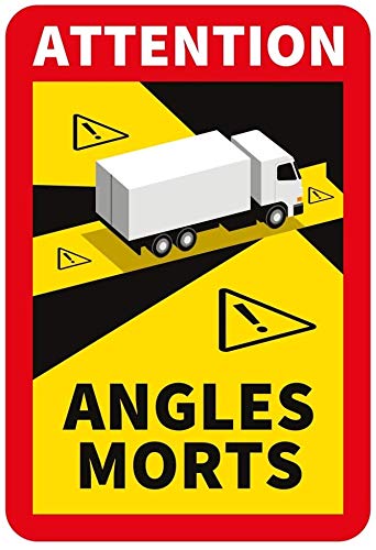 Tote Winkel Aufkleber, LKW toter Winkel Aufkleber