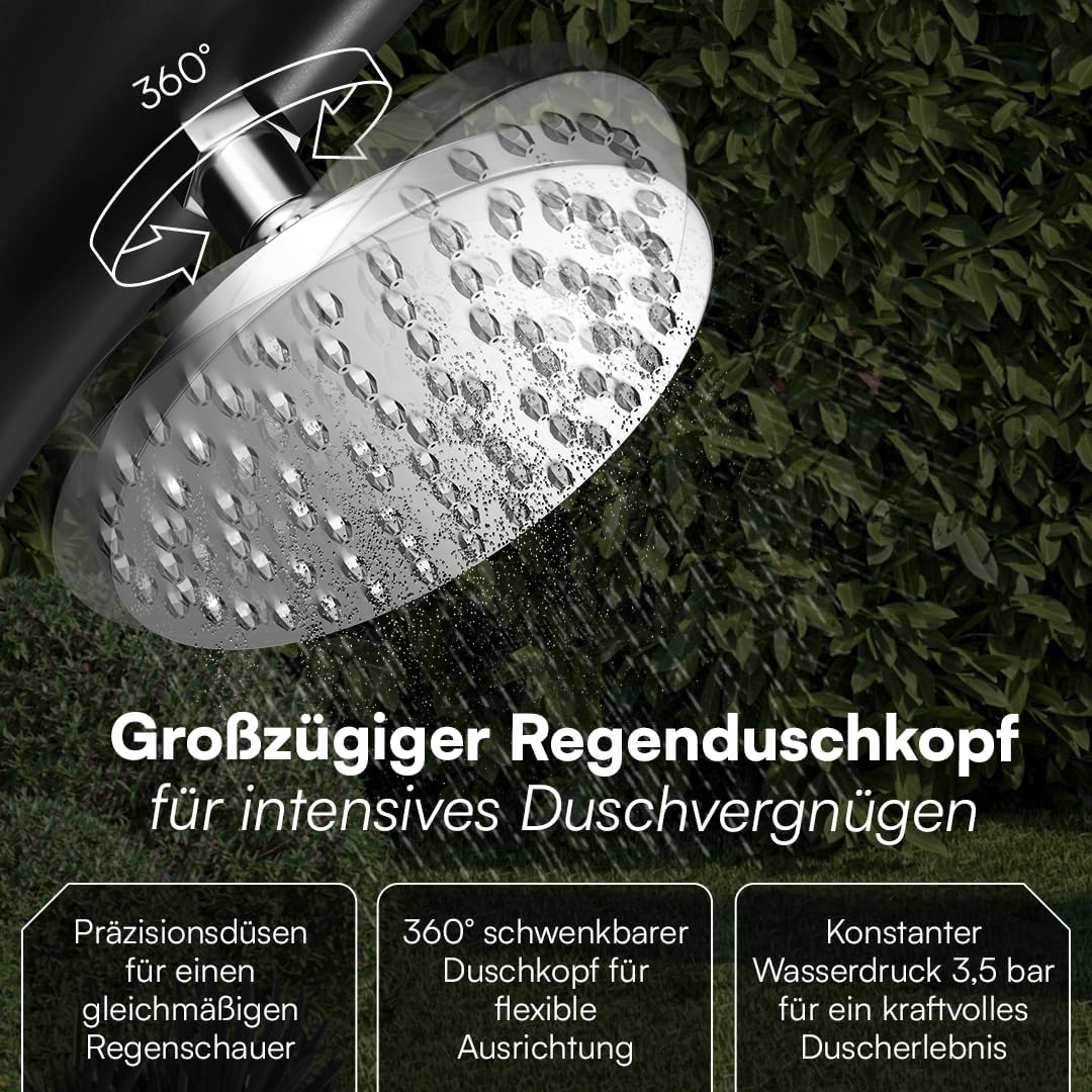 Solardusche mit Bodenplatte, 20 Liter mit Bodenplatte