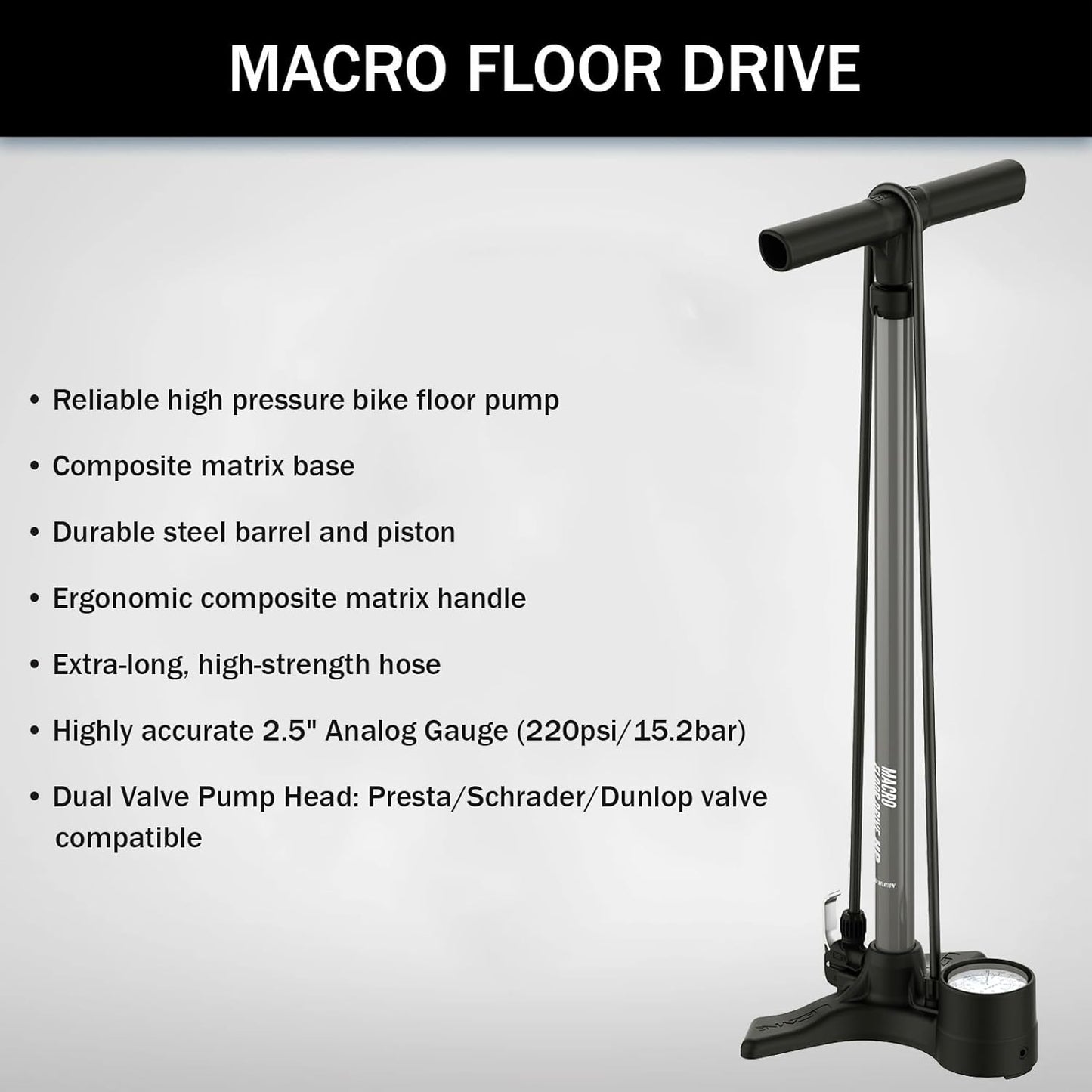 Macro Floor Drive DV, Flach, grau