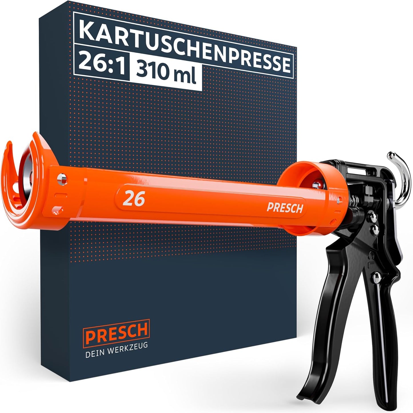Kartuschenpresse für Silikon & Montagekleber, 26:1