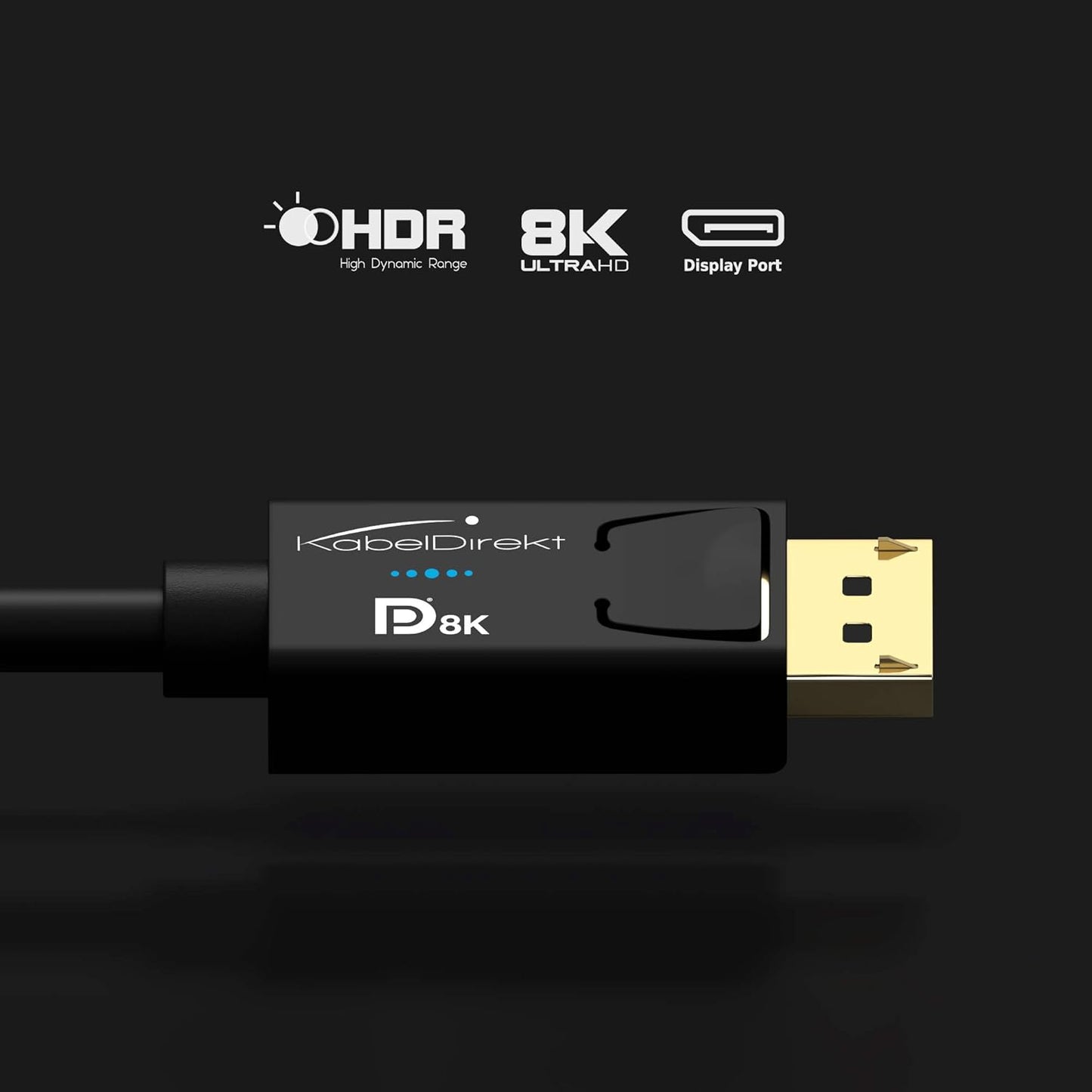8K DisplayPort Kabel, 1m 8K VESA