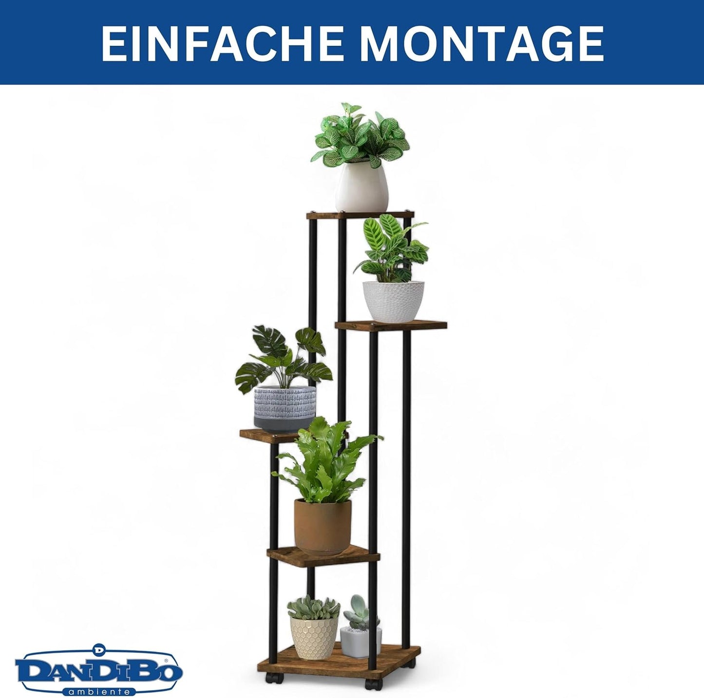 Rollbare Blumentreppe 96580 mit 5 Etagen