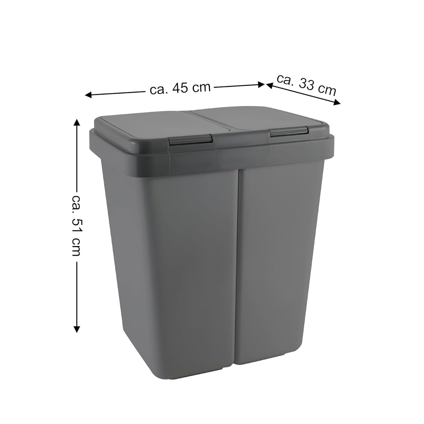 Mülltrennsystem 500114, Anthrazit