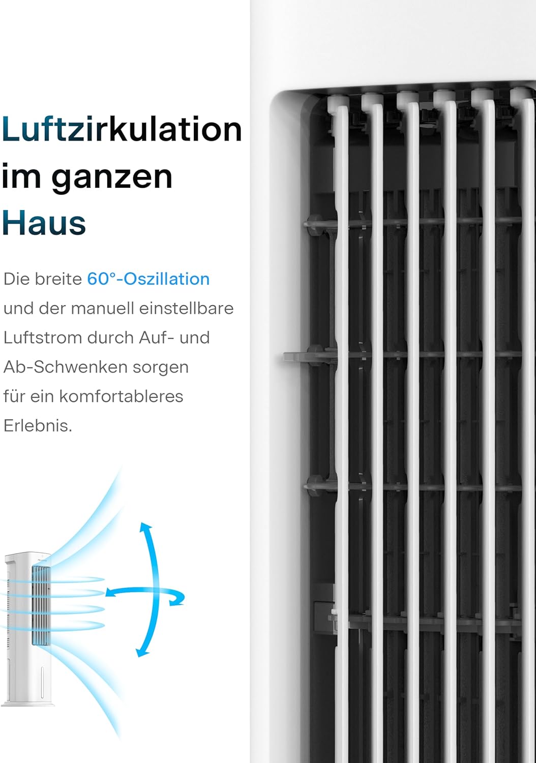 Luftkühler, 85CM Turmventilator