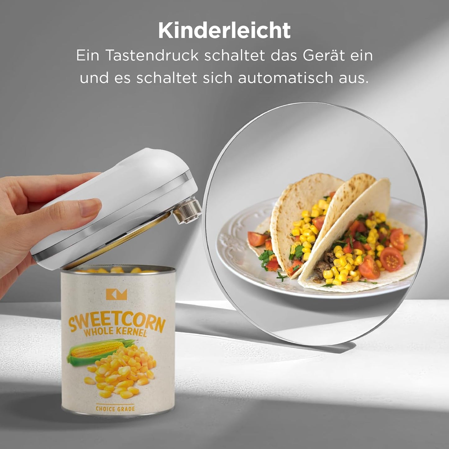 Mini Plus Elektrischer Dosenöffner, Weiß
