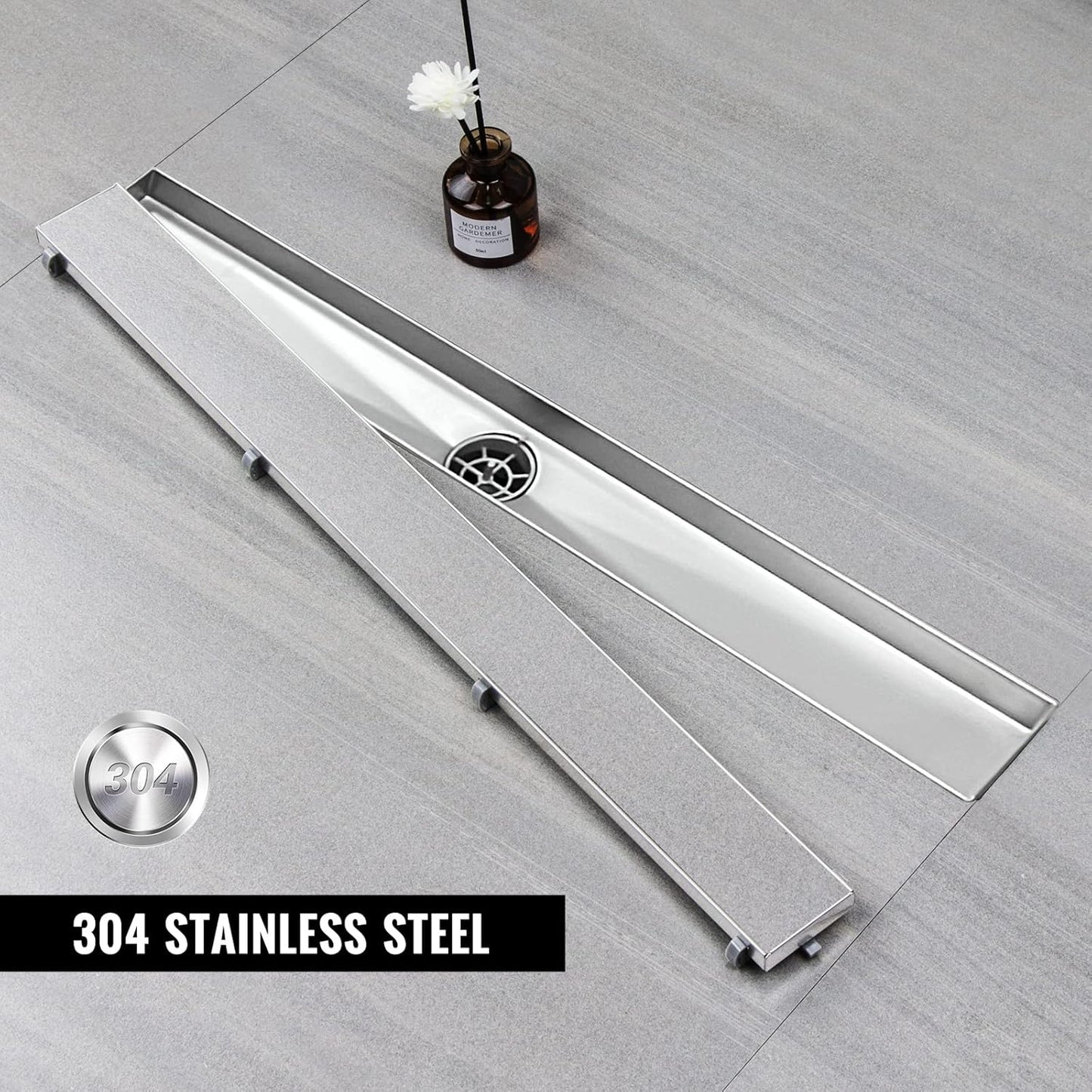 Bodenablauf-Set für Duschrinne, 70cm