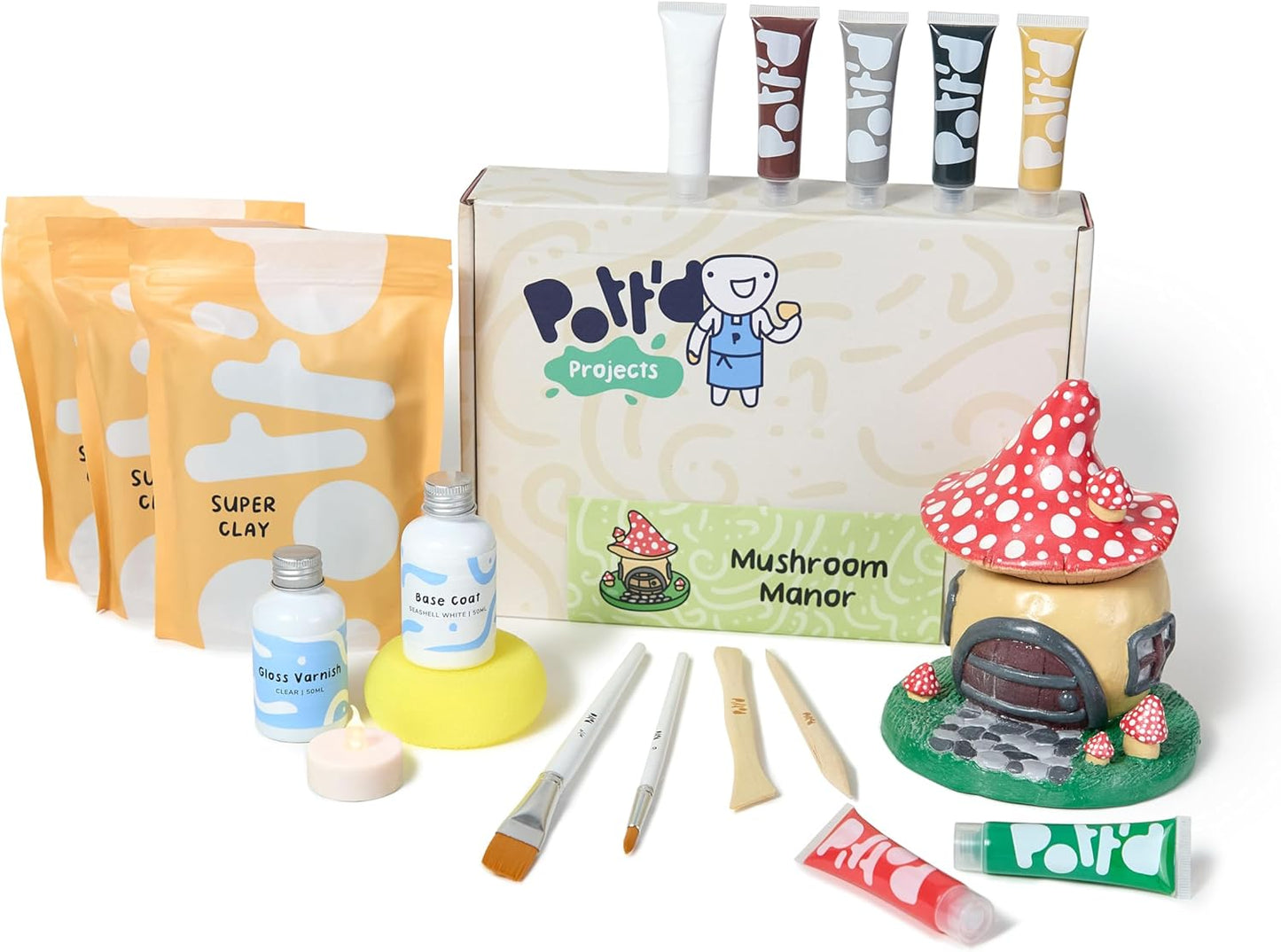 Mini-Töpfer-Set Pilz-Zuhause, Pilz-Zuhause