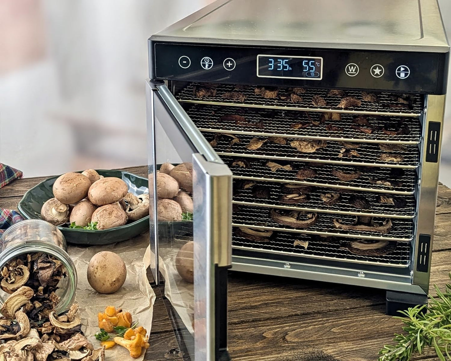 Dörrautomat DA 650 mit 7 Edelstahl-Tabletts, DA 650 0,5 m² Dörrfläche
