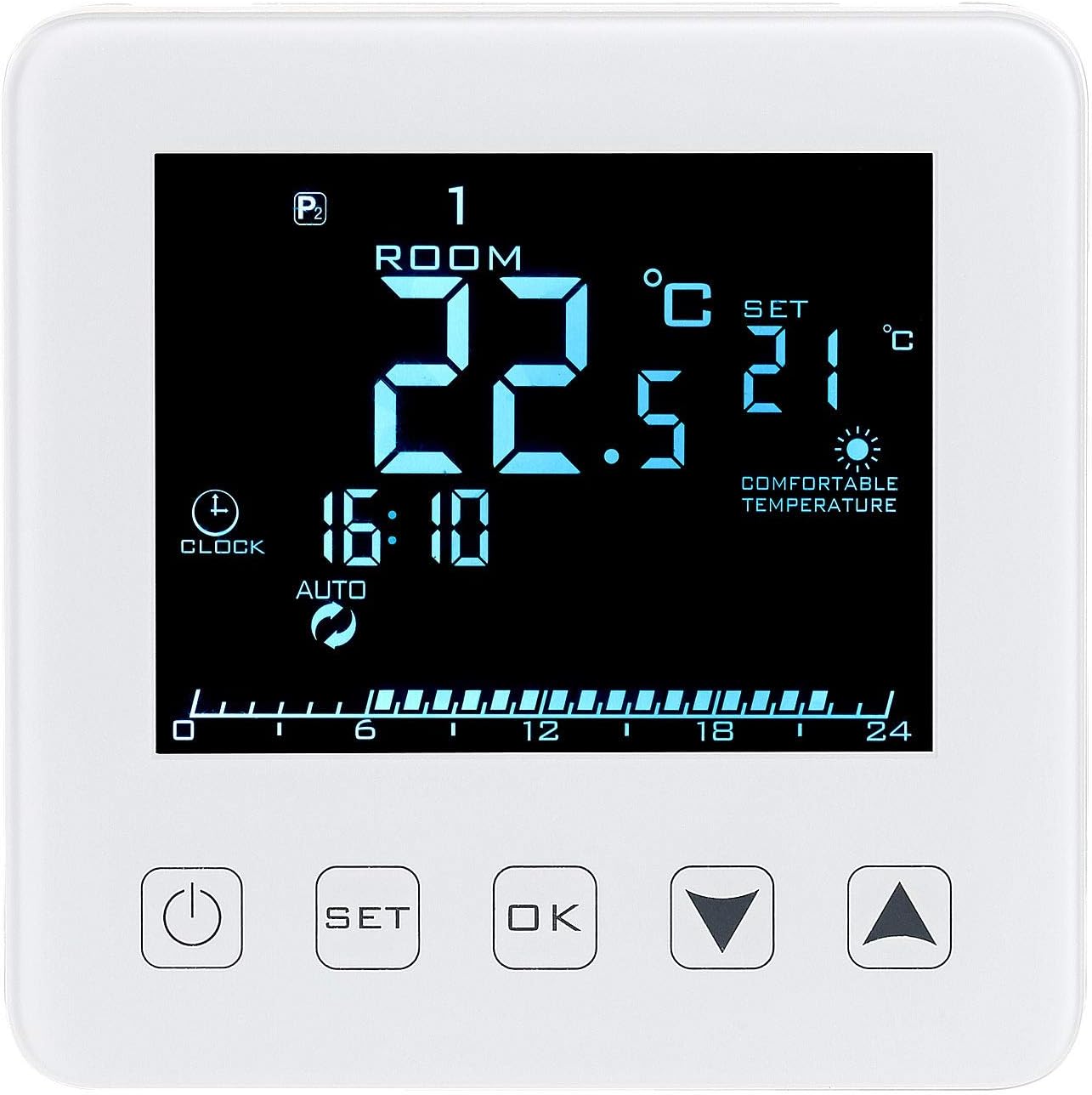 Programmierbares Wandthermostat für Fussbodenheizungen