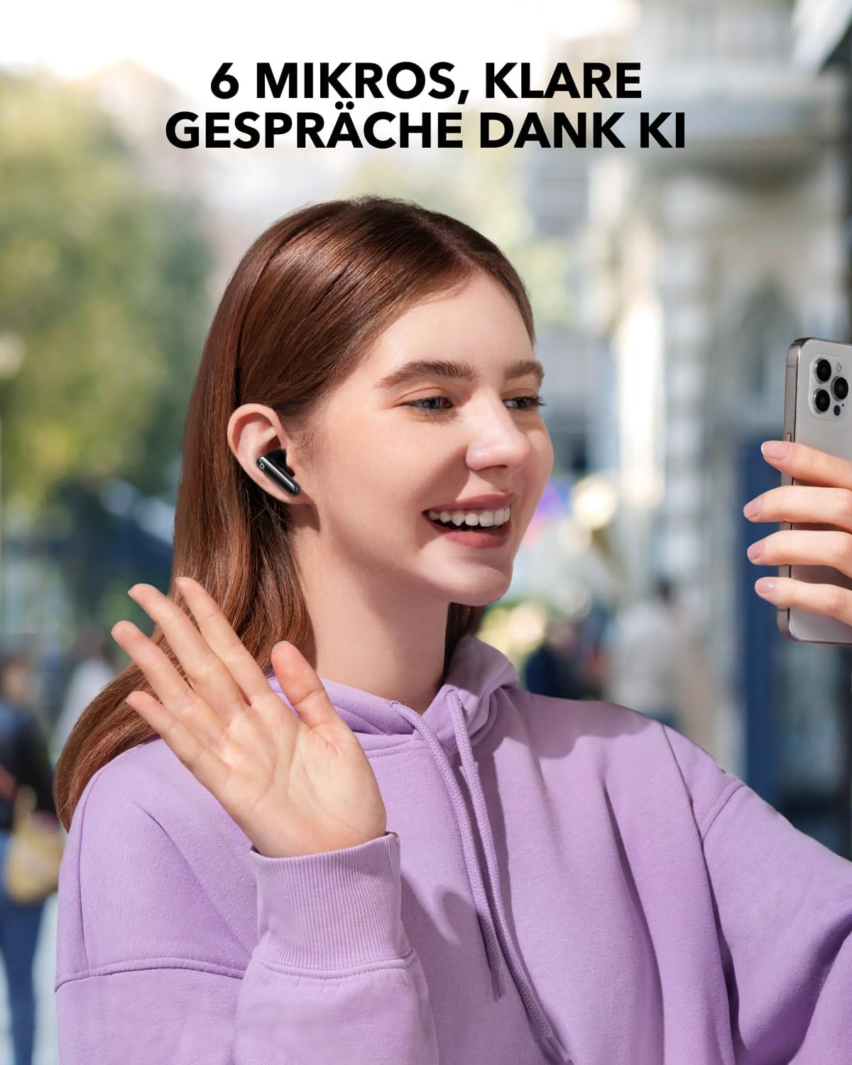 Wireless Earbuds P40i, Schwarz