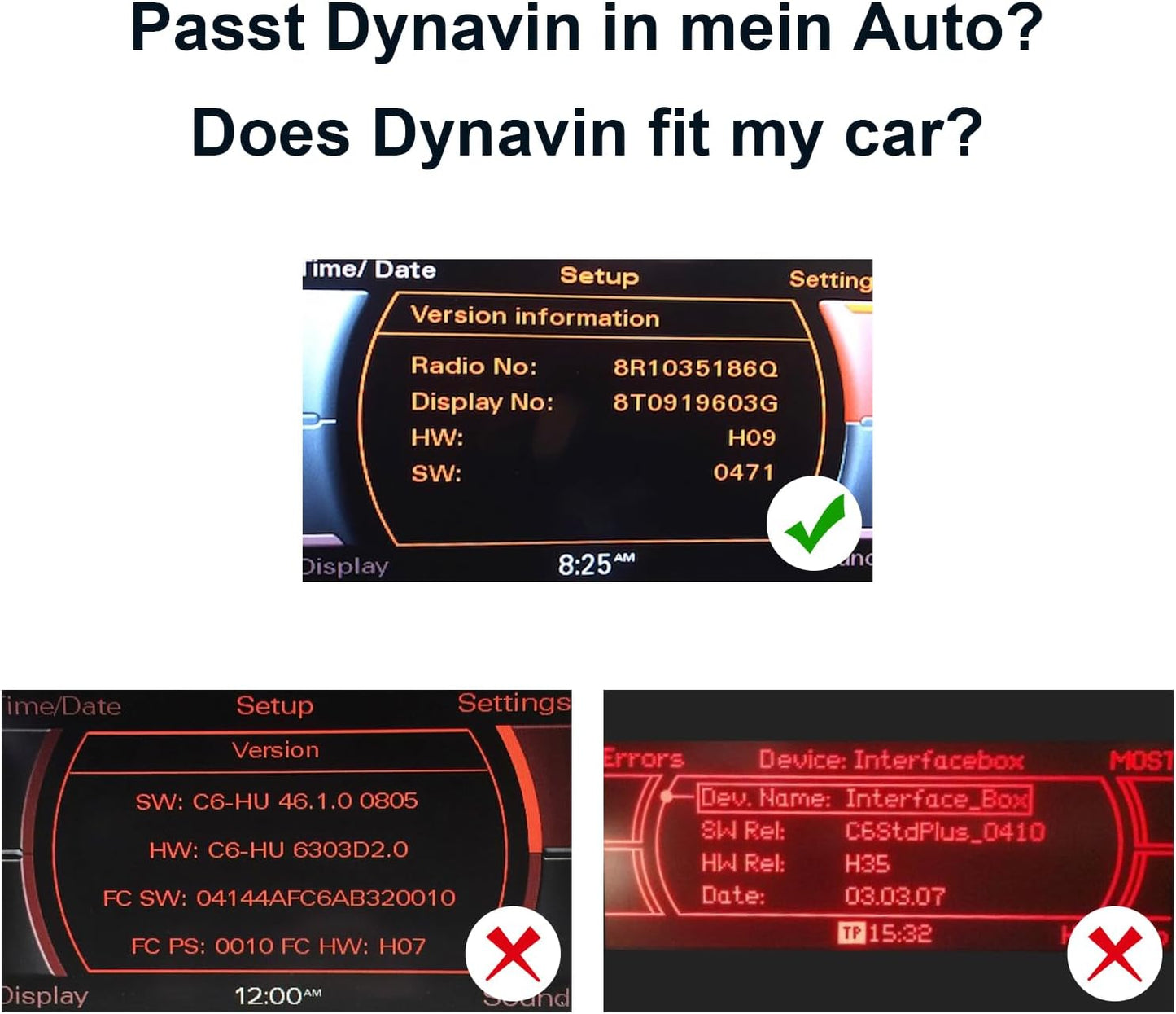 D9-DMI Ultra Flex Autoradio für Audi, Concert/Symphony-Radio