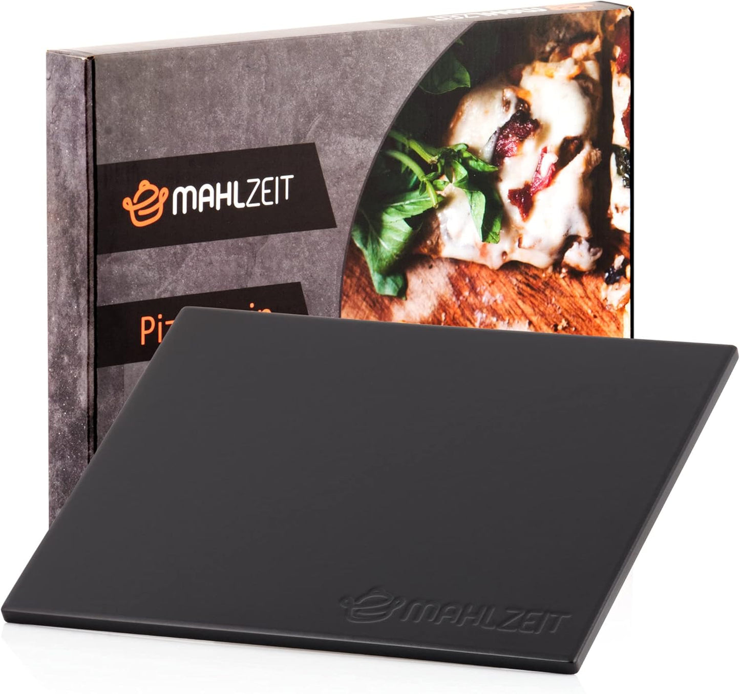 Pizzastein eckig für Grill und Backofen (38 x 30 cm)