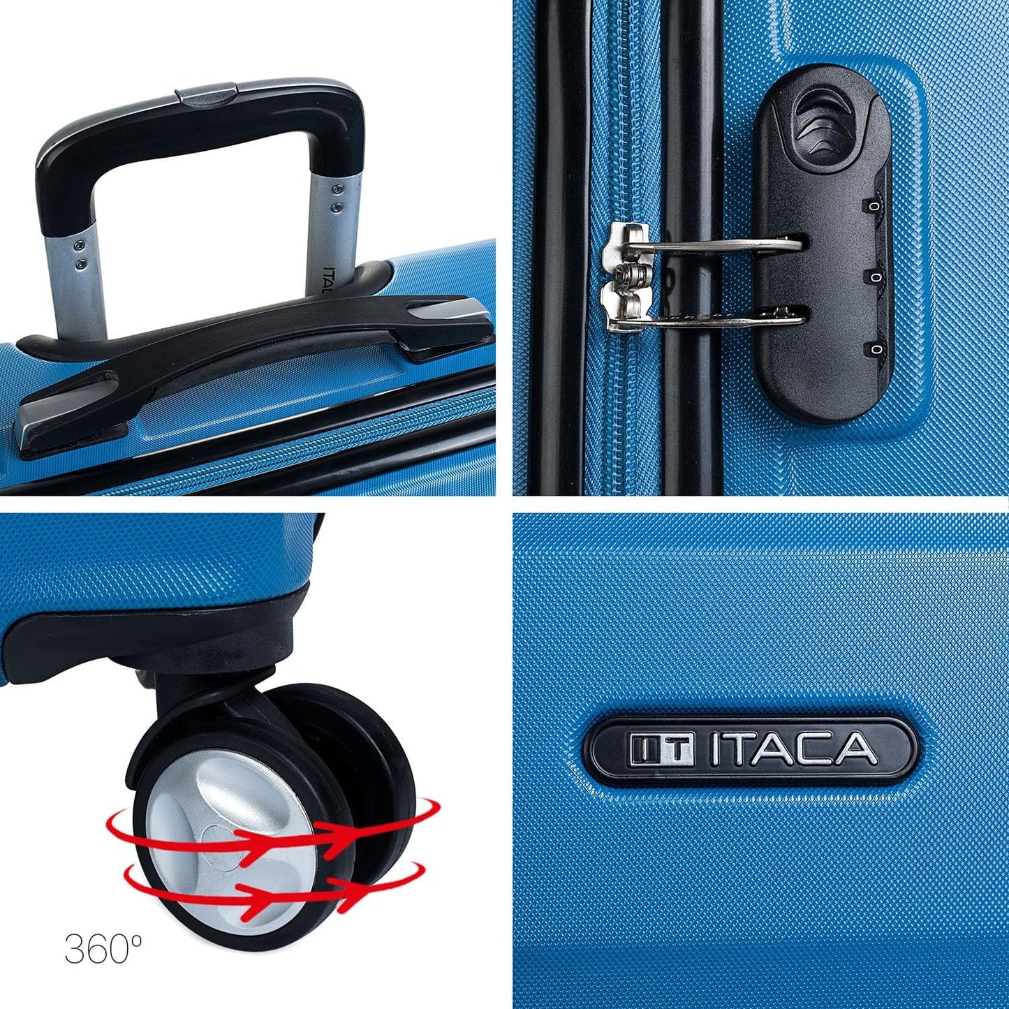 2er-Set Reisekoffer, Blau