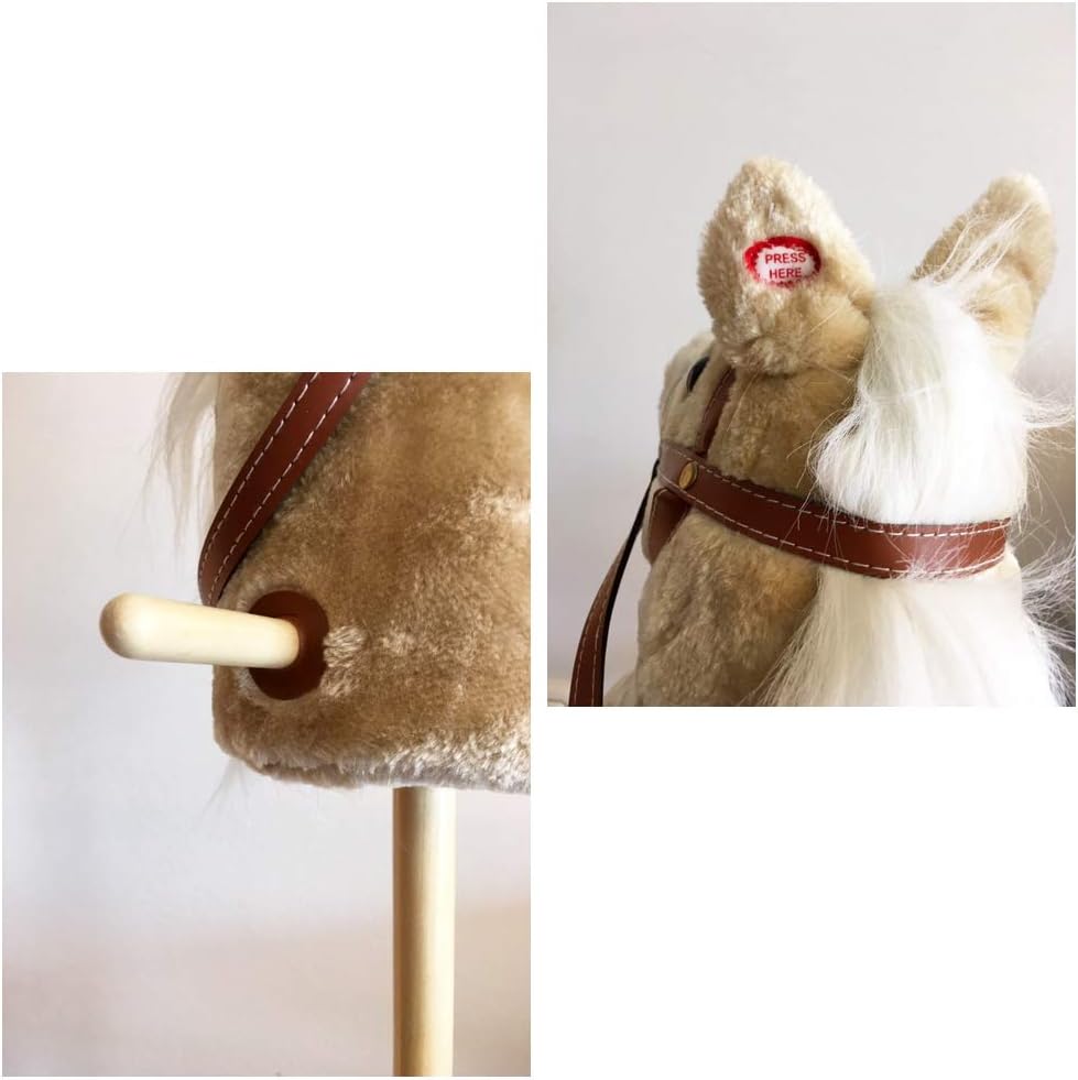 Steckenpferd mit Sound und Rollen (95 cm)