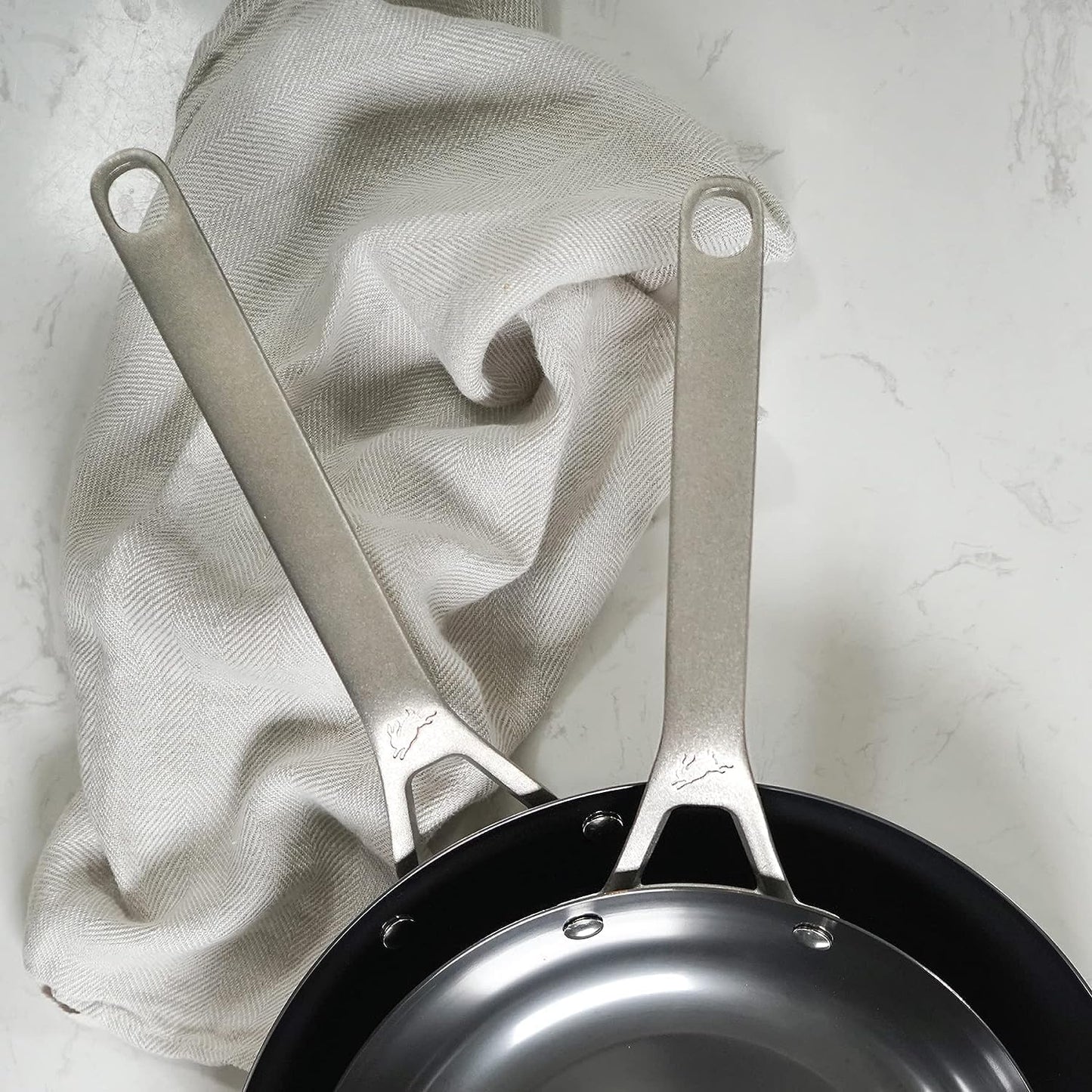 Nitri-Black Karbonstahl-Wok, 35 cm, Induktionsgeeignet, 35cm / 14-Inch