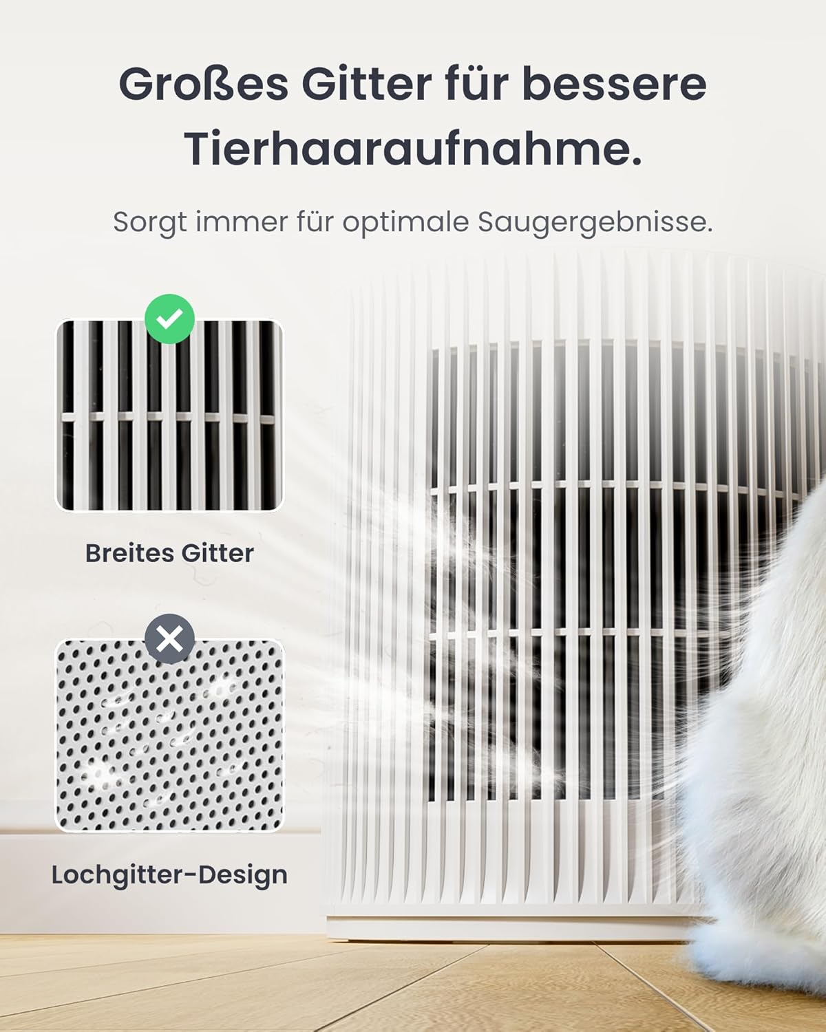 Luftreiniger mit App-Steuerung, Air Purifier Standard Weiss