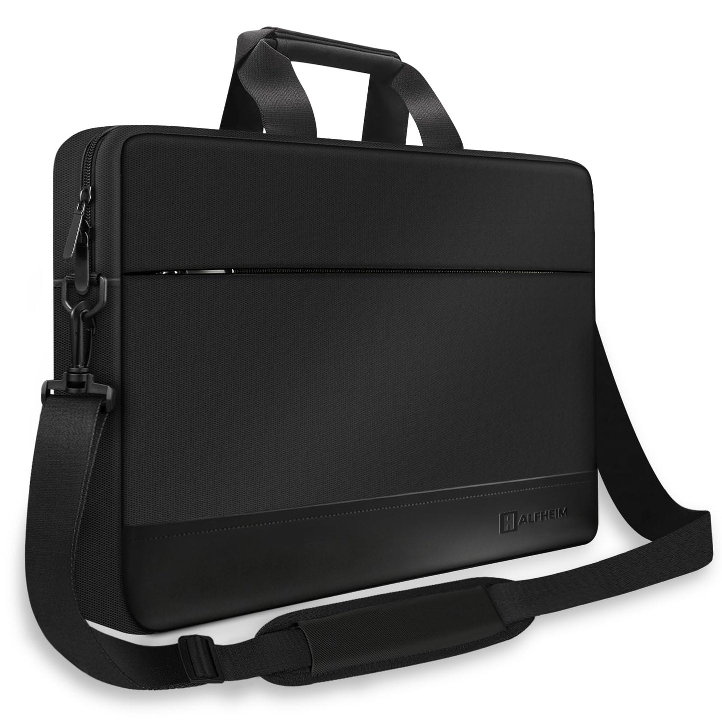 Laptop Schultertasche, wasserdicht, 15,6-16 zoll Schwarz