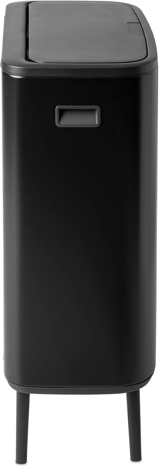 BO Touch Bin Hi Mülleimer mit 2 Inneneimern (2x30L), 2 Inneneimer (2 x 30L) Matt Black