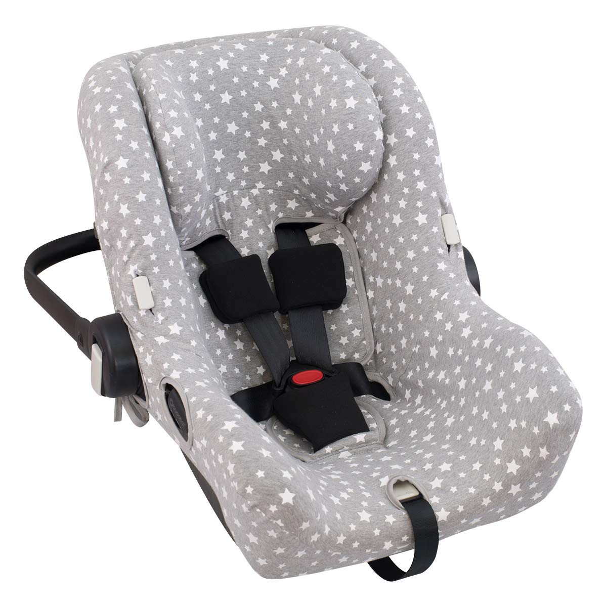 Autositzbezug kompatibel mit Bugaboo Nuna Turtle, White Star