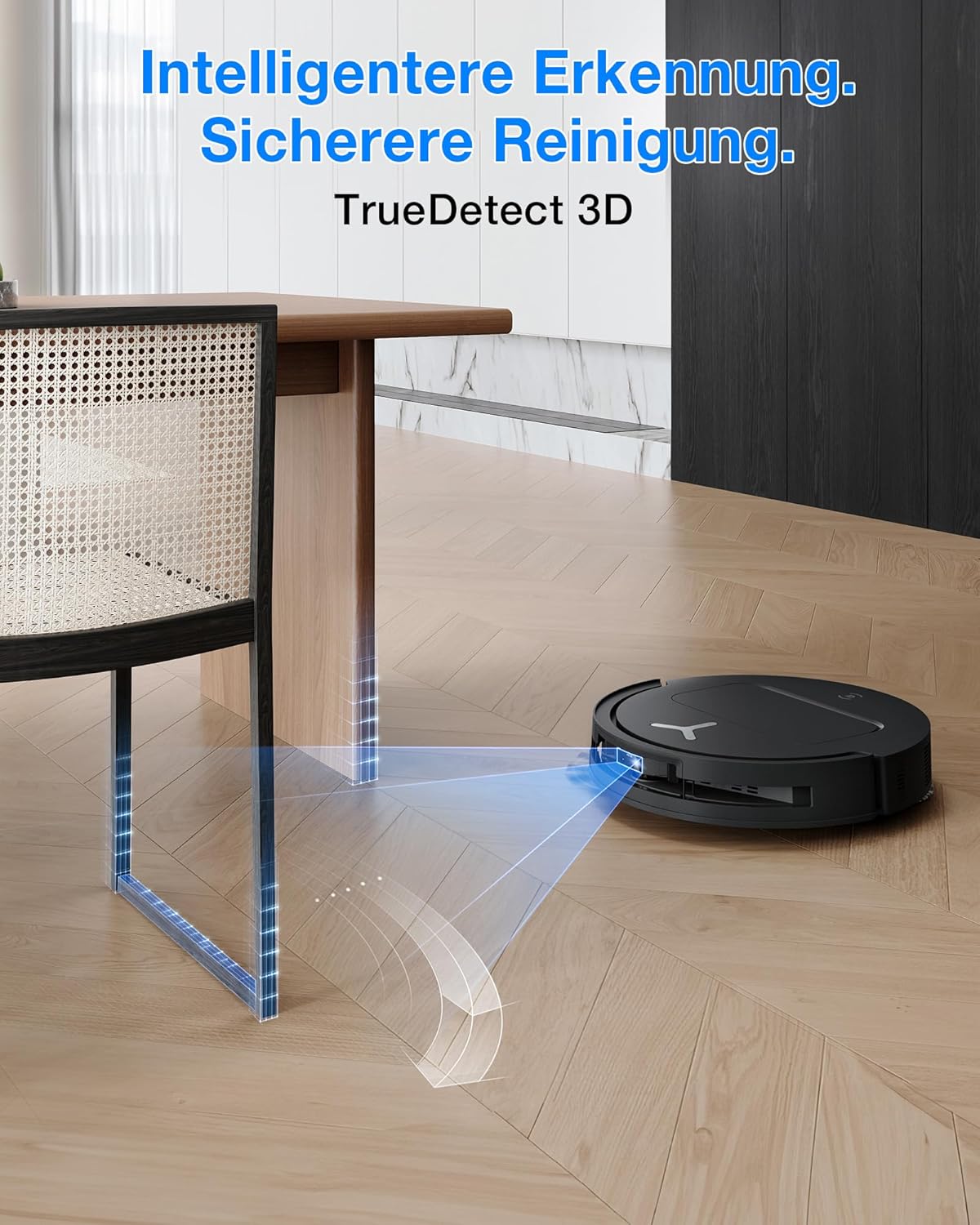 DEEBOT T50 Omni Saugroboter mit Wischfunktion, Mattschwarz