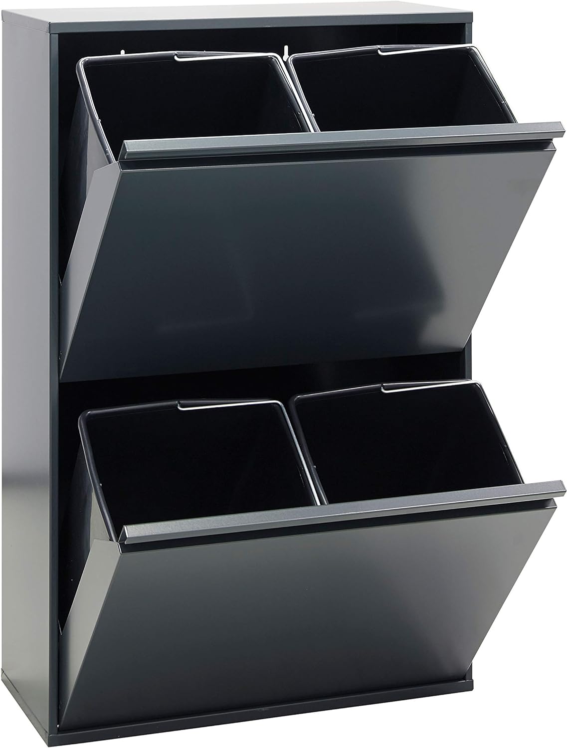 Basic CR604-B Mülltrennsystem, Abfalleimer - Anthrazit