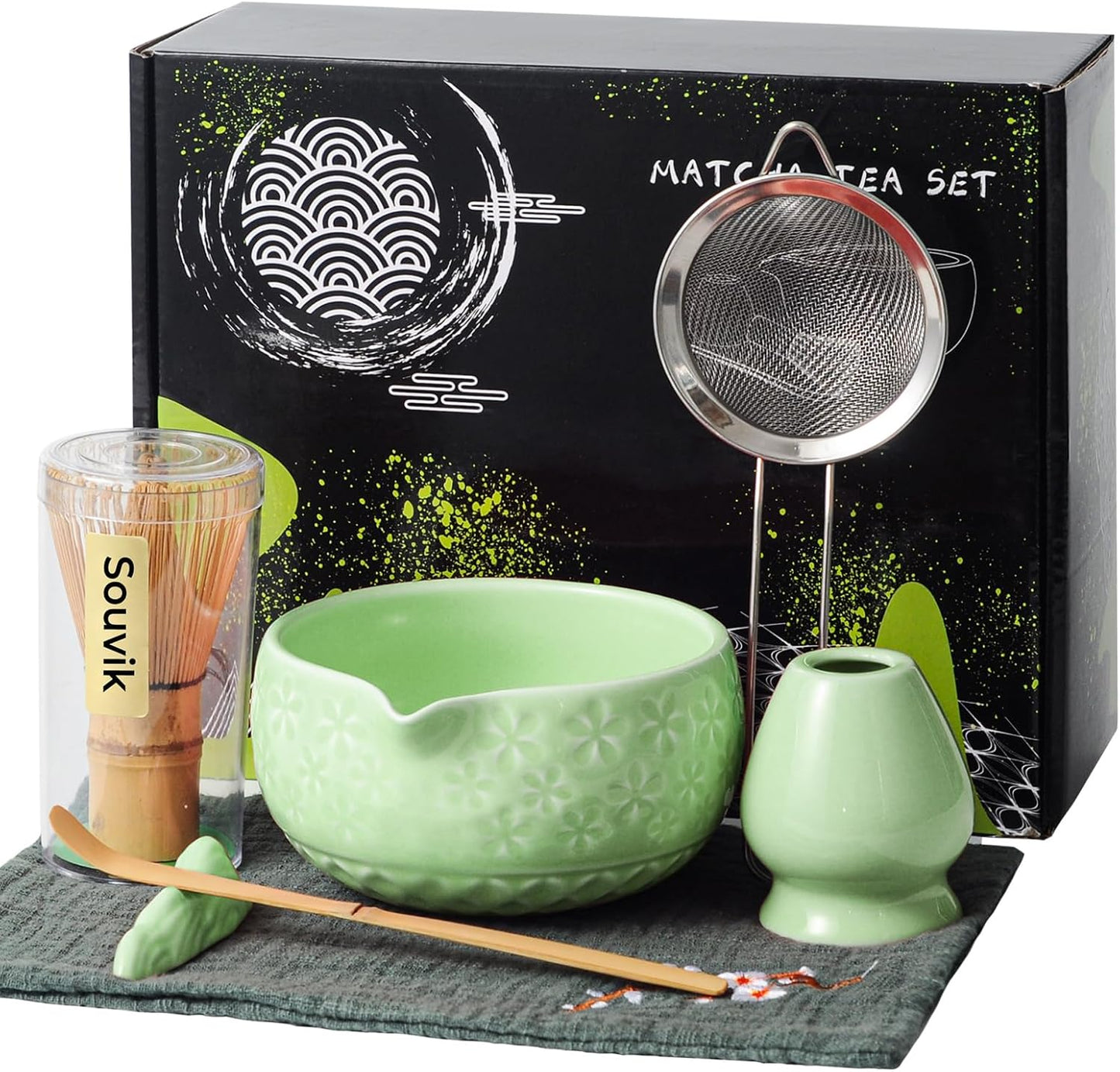 7-teiliges Matcha-Tee-Set, Green
