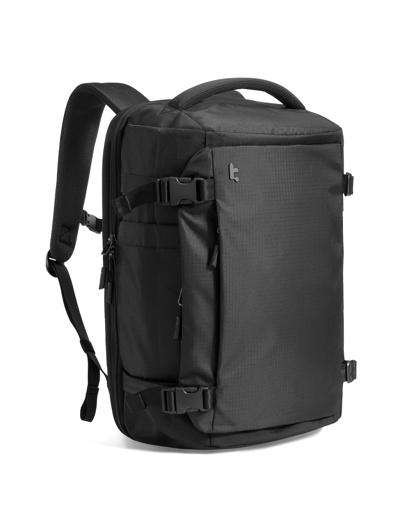 Handgepäck-Rucksack, 40 Liter Schwarz-ripstop