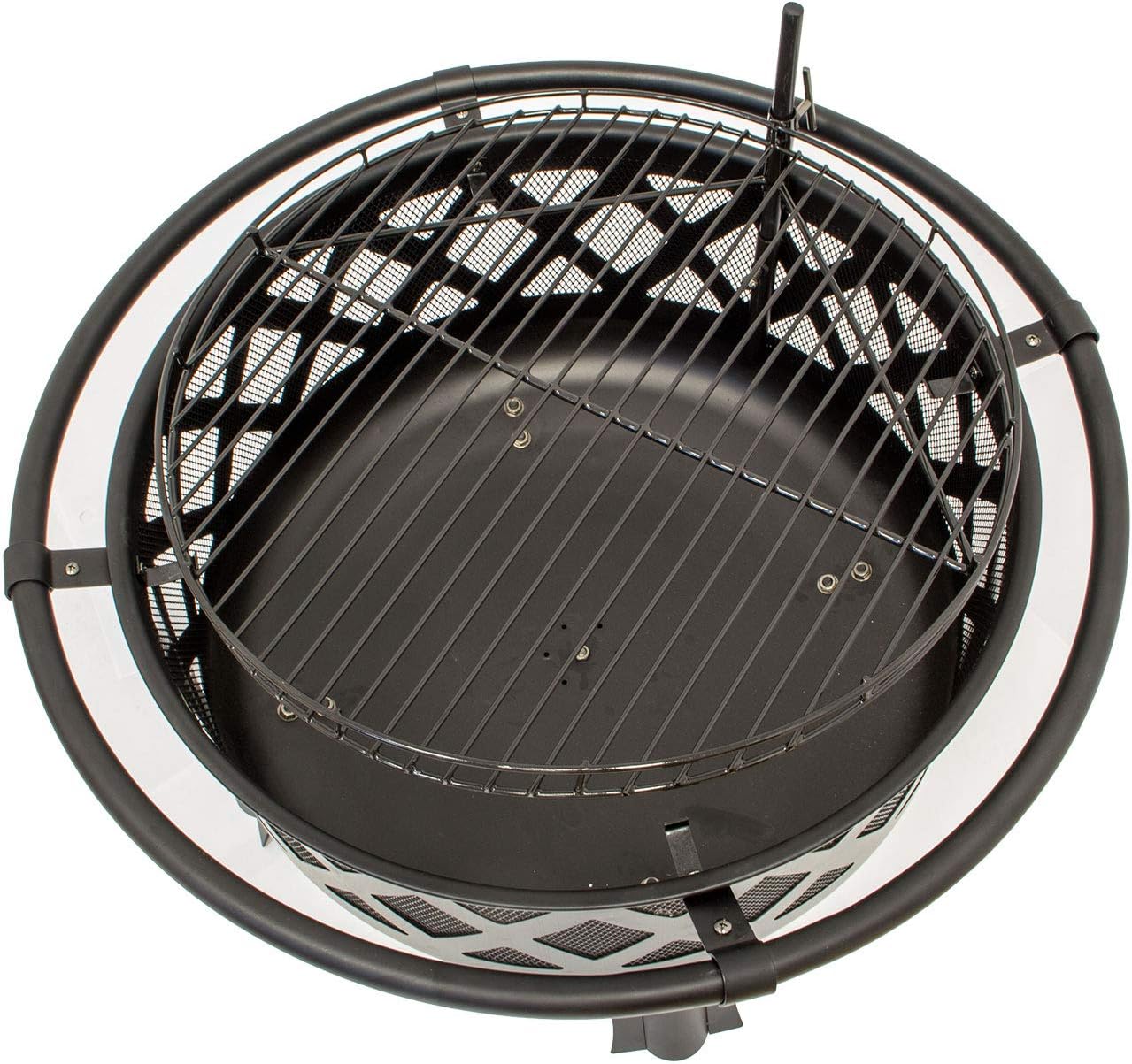 Feuerschale mit Grillrost, Feuerkorb