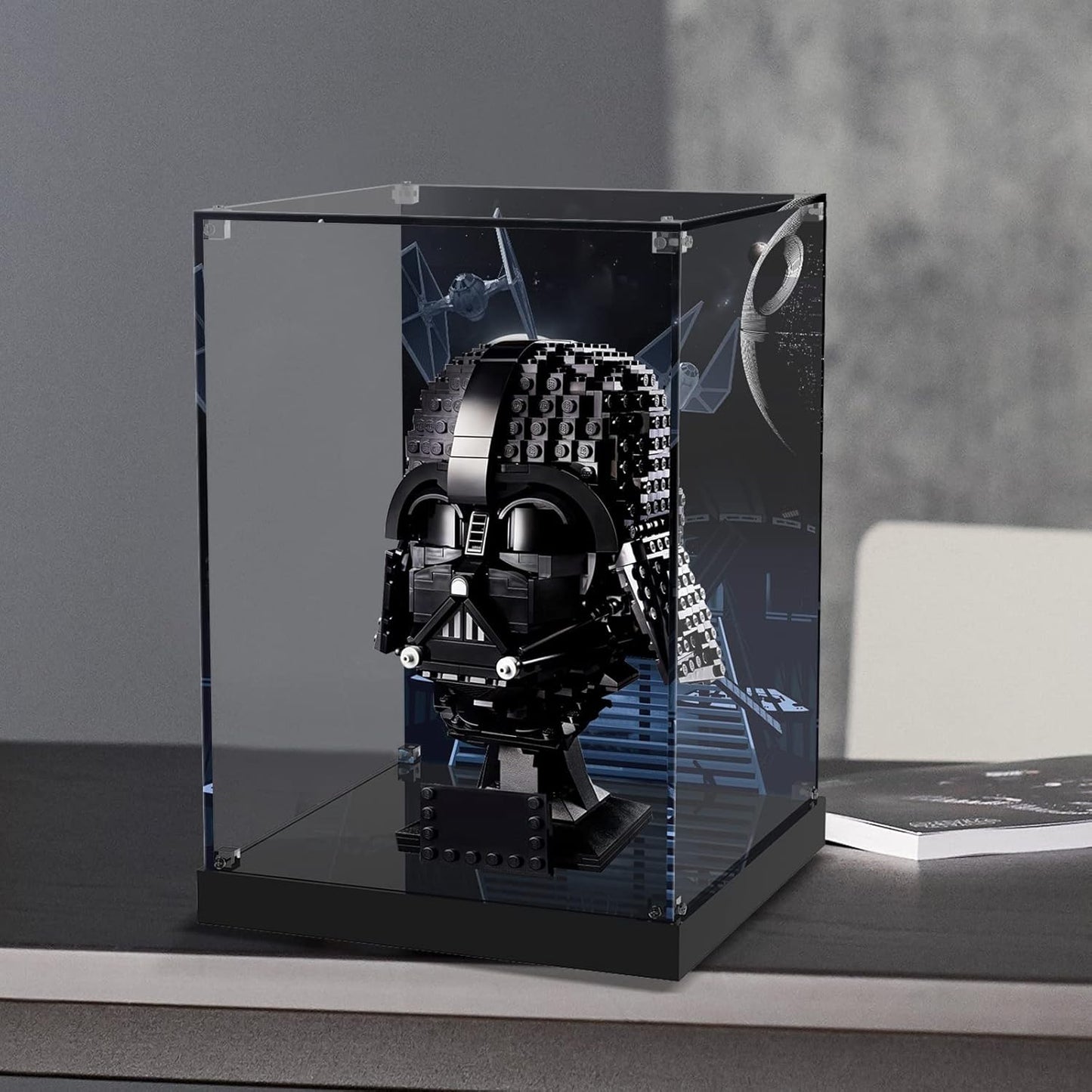 Acryl Vitrine für Lego Darth Vader Helm 75304, Für Lego 75304 Darth Vader
