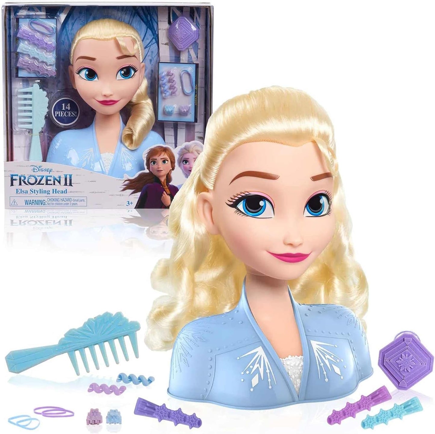 Stylingkopf Frozen 2 Elsa mit 17 Zubehörteilen