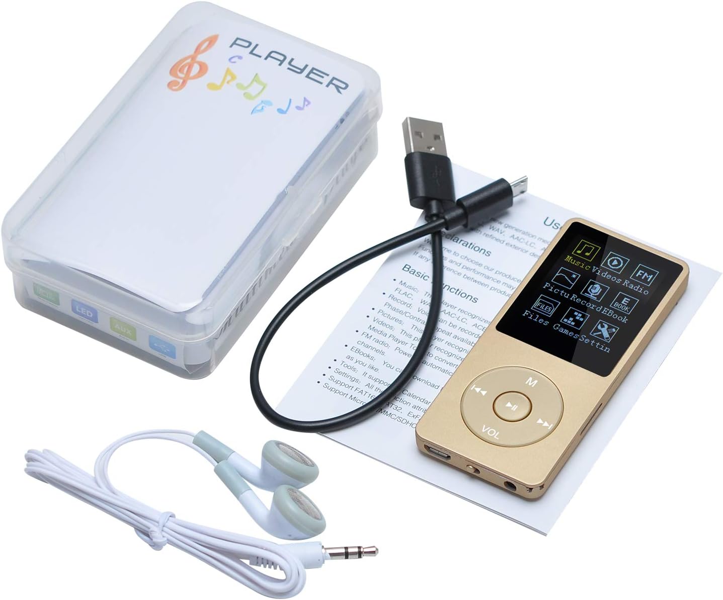 Music Player, 8G, Gold