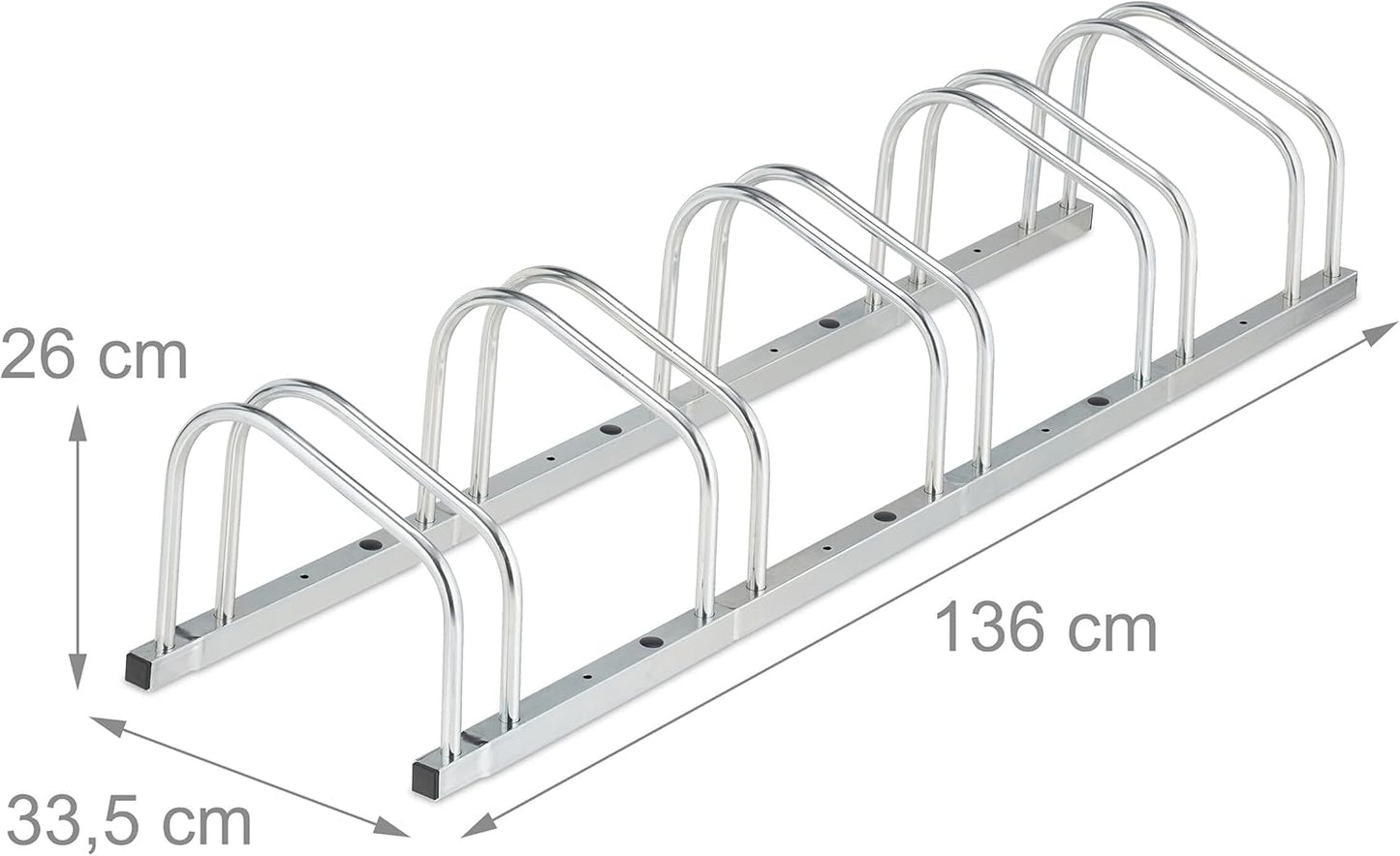 Veloständer für 5 Räder