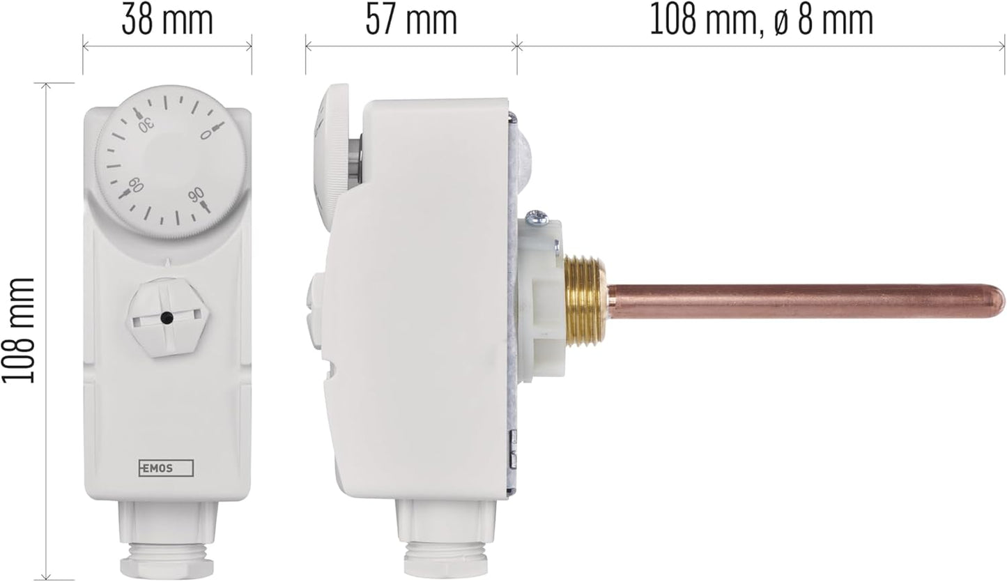 Mechanischer Thermostat mit Tauchhülse P5685