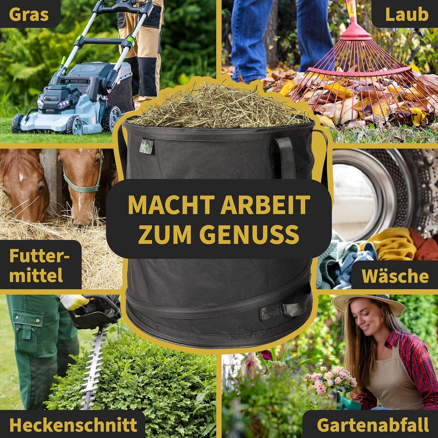 3er-Set Gartensack Black Superior, 85 Liter 3x