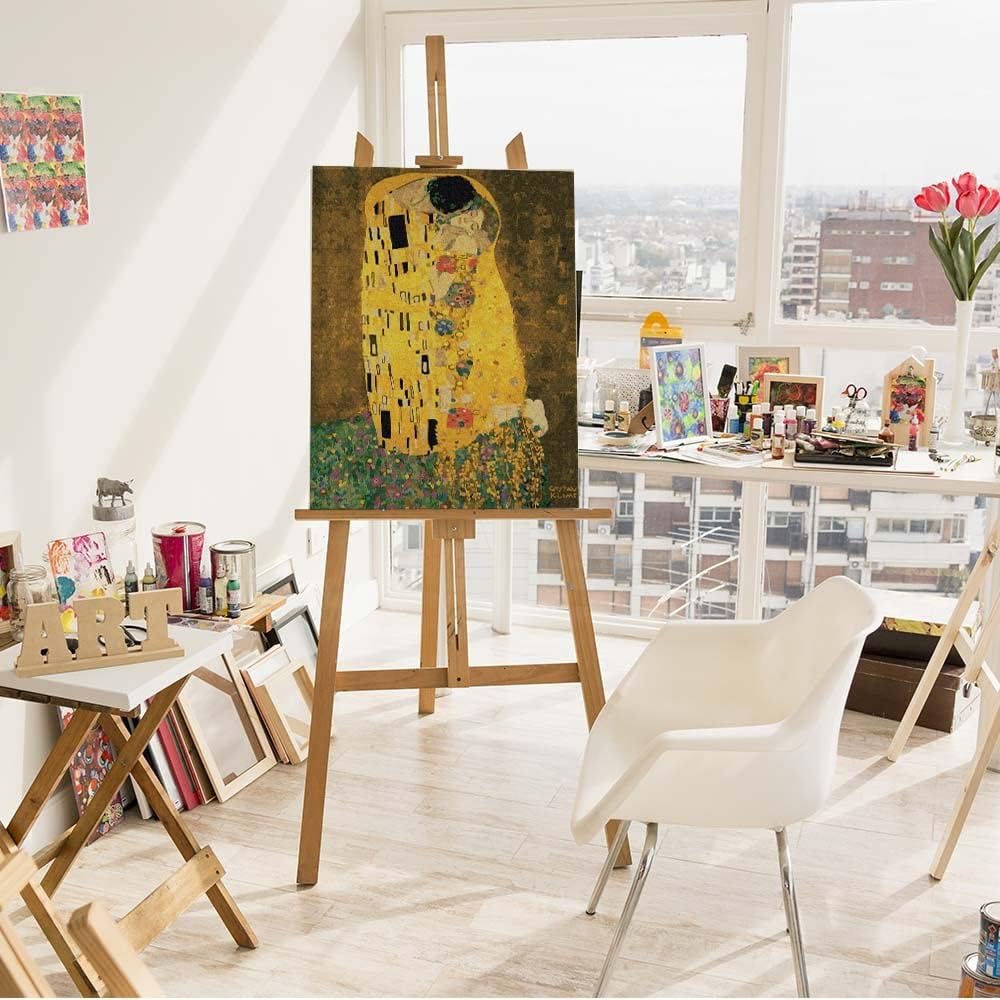 Malen nach Zahlen Set - Der Kuss, Der Kuss Gustav Klimt Mit Rahmen