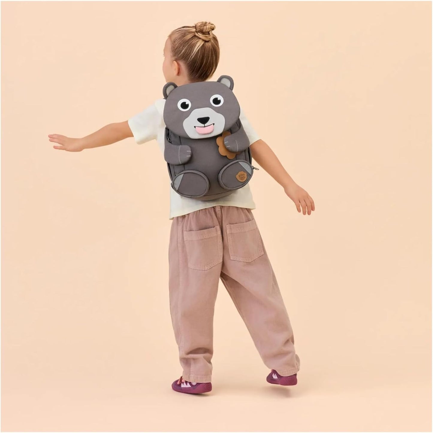 Kinderrucksack Grosser Freund, 8 L Pure Bär - Grau