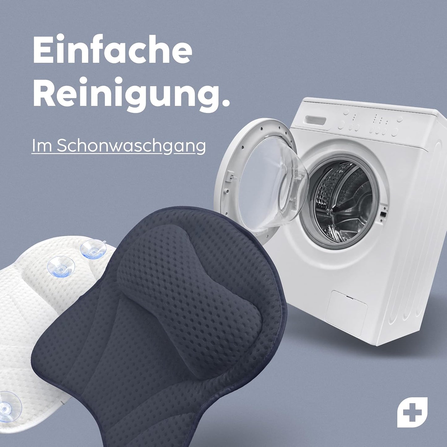 Badewannenkissen mit Saugnäpfen, Nachtblau