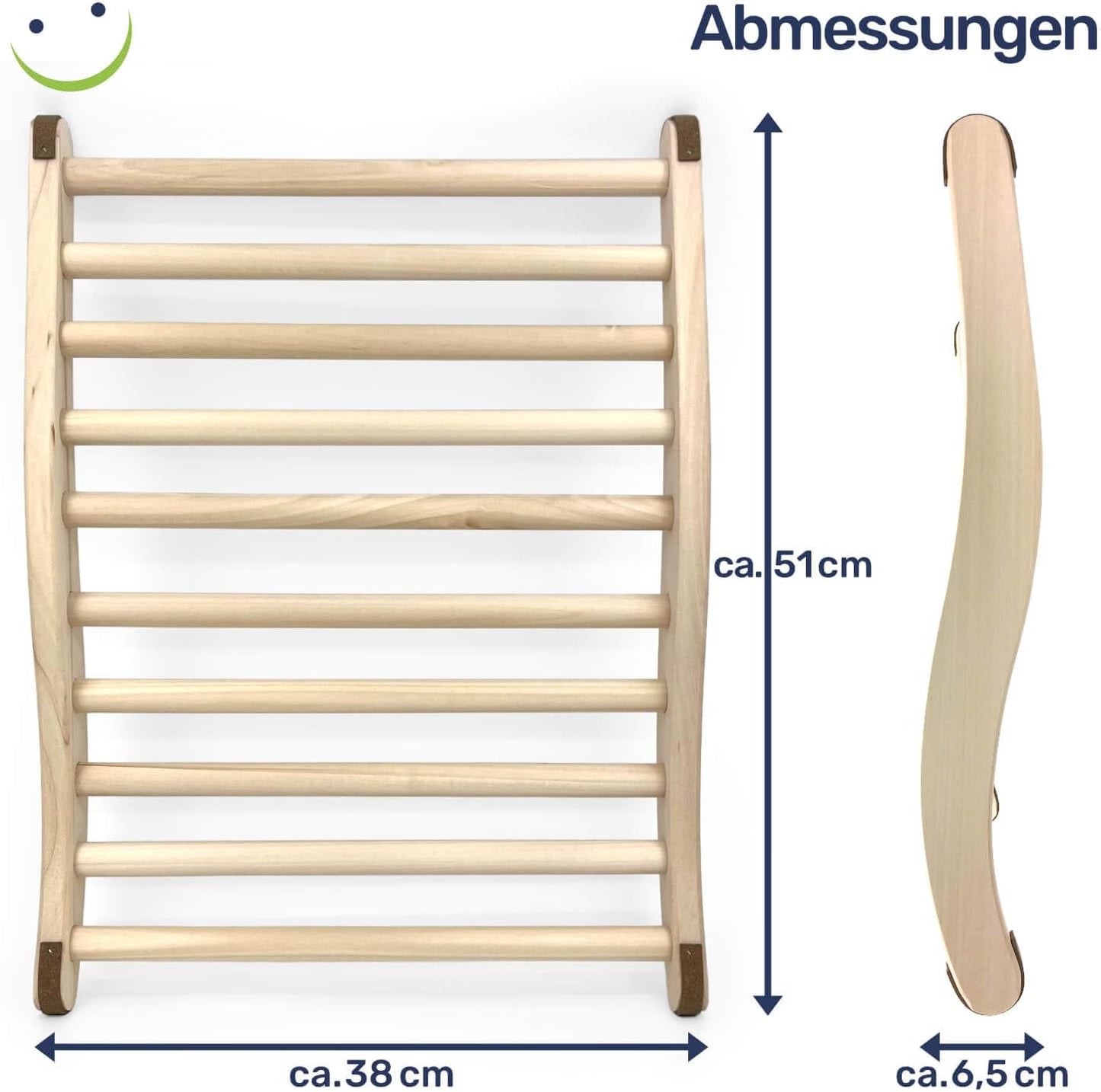 Sauna Rückenlehne in S-Form