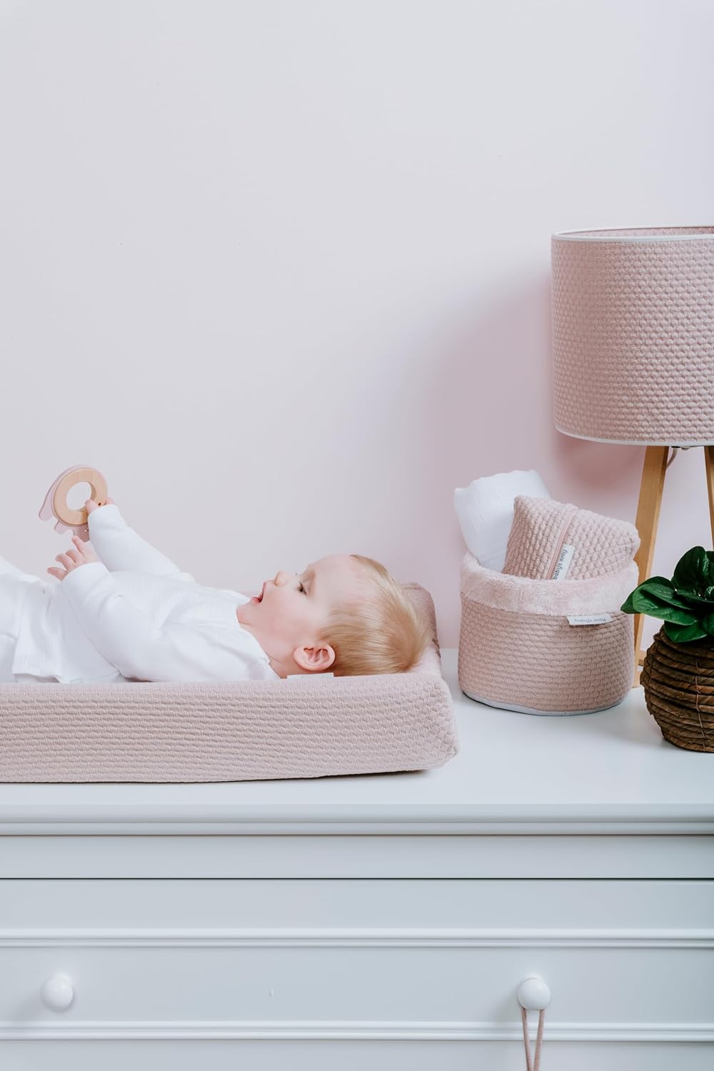Wickeltisch Organizer Körbchen Sky (20 cm), Alt Rosa