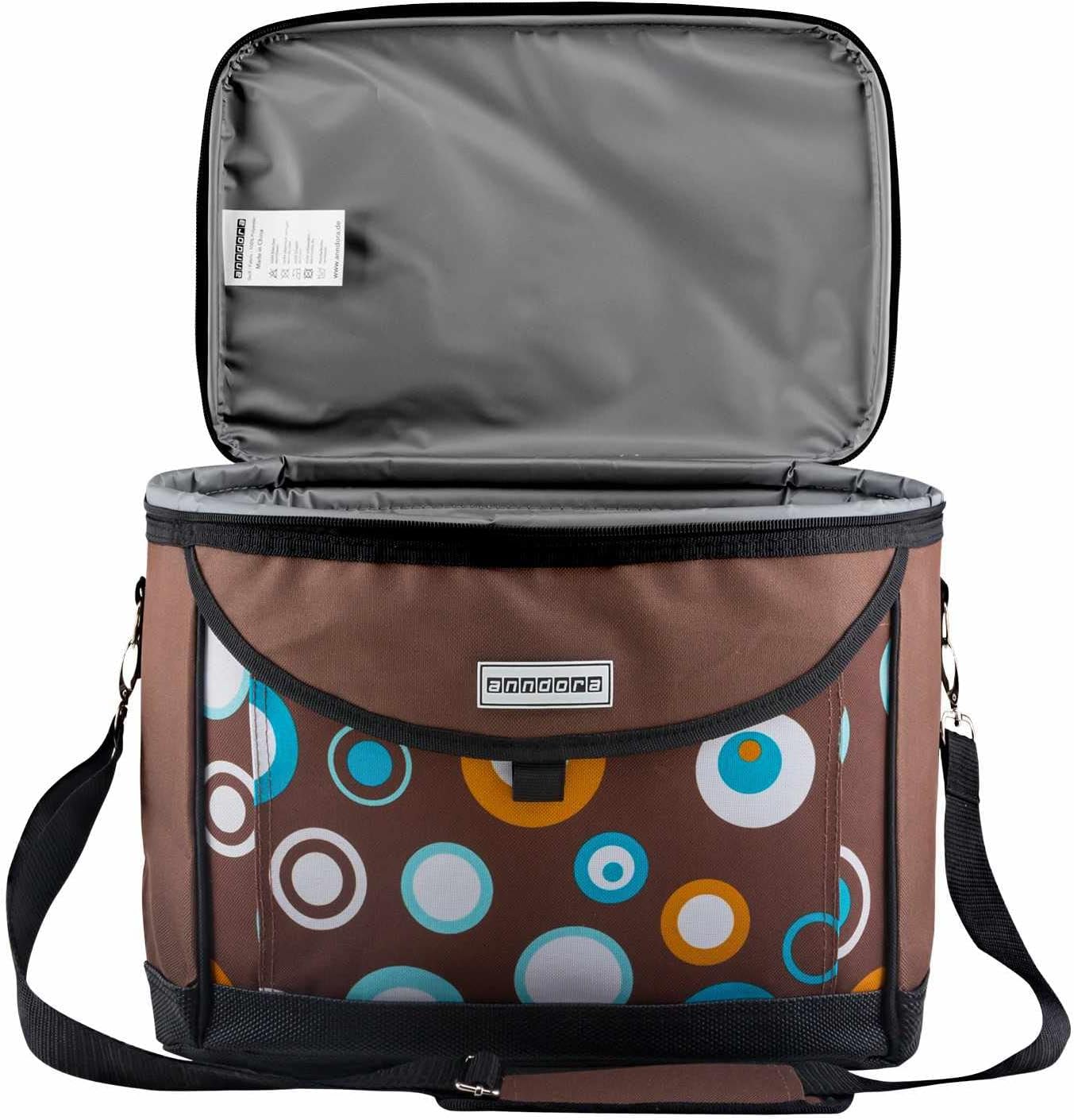Kühltasche mit Getränkehalter, Braun