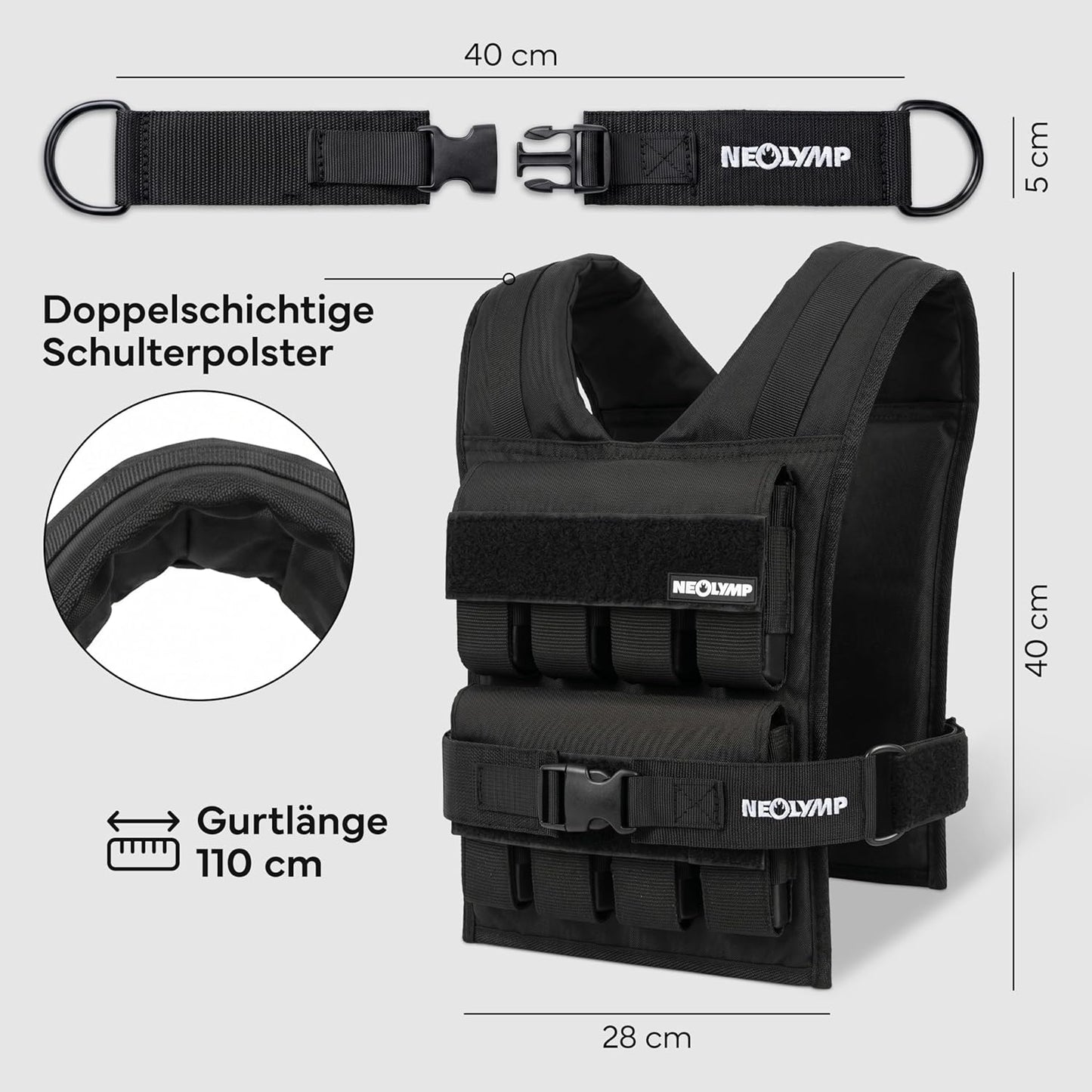 Gewichtsweste, Gewichtsweste | 20 kg