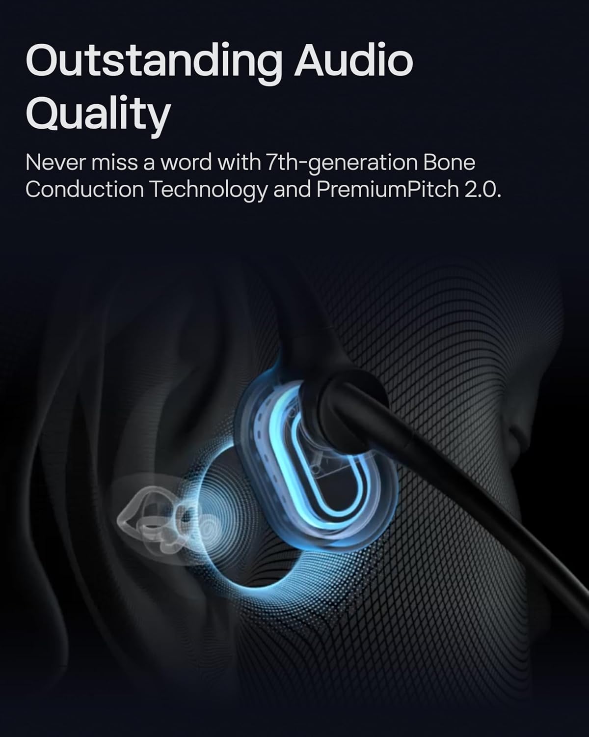 OpenComm2 UC Knochenschall Headset mit USB-C, USB-C-Adapter (USB-C Laden)
