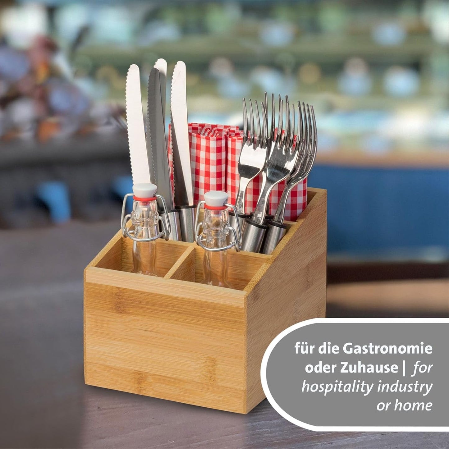 2-teiliges Tischbutler-Set mit 5 Fächern, 5 Fächer, 2 Stück