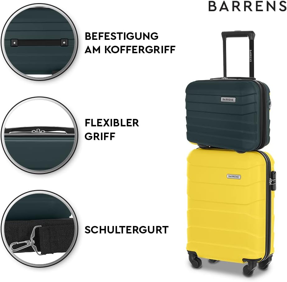 Reise-Kosmetiktasche mit Kofferbefestigung, Cosmetic Case Grün