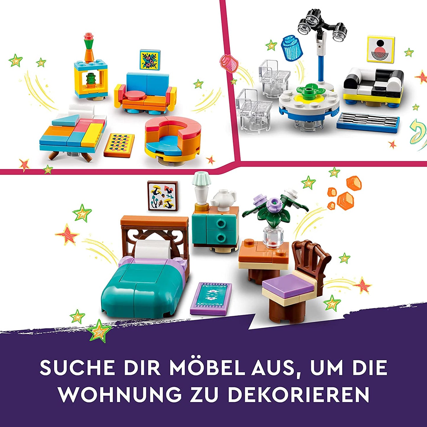41732 Friends Stadtzentrum, Konstruktionsspielzeug, Single