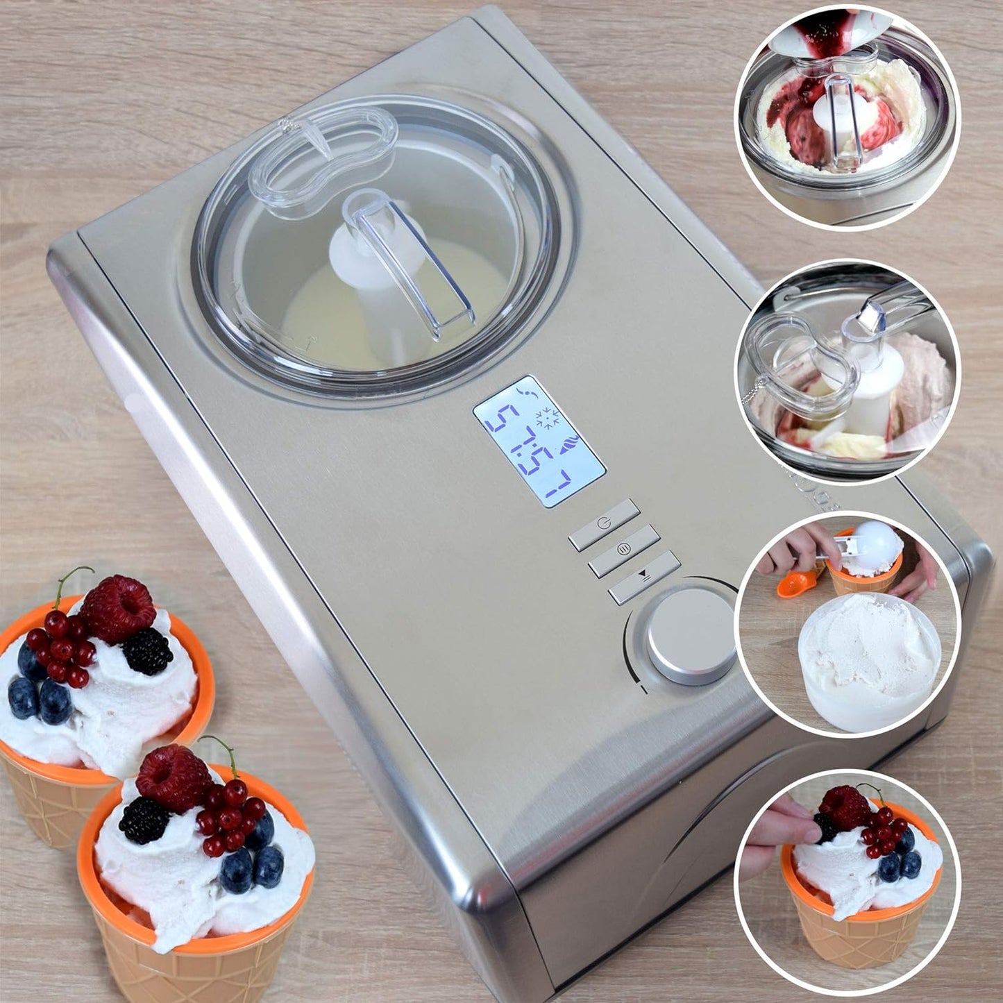 Eismaschine und Joghurt Bereiter