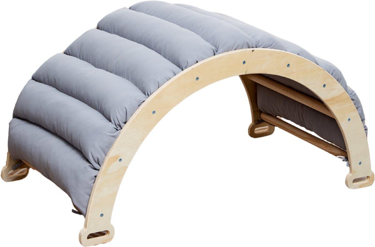 Mini-Kletterbogen mit Kissen, Grau 78x47x37 cm