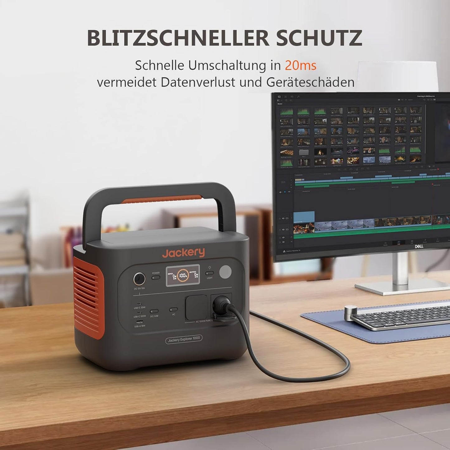Solargenerator 1000 v2 mit 100 W Solarpanel-Set, E1000 v2+100W+Tragetasche M
